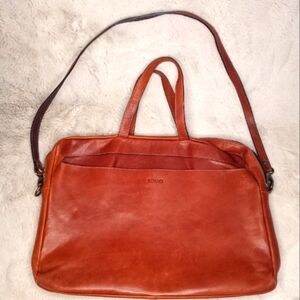 Ruano  Handcrafted Supple Full Grain Old Money Preppy Leather Computer Satchel
